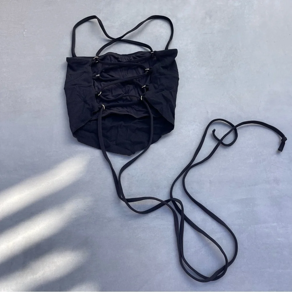 Toluca Swim Lace-Up Halter Bikini